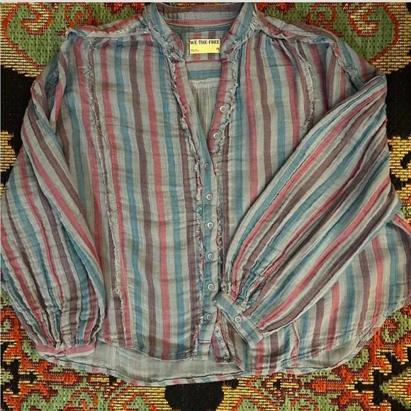 We The Free Valley Double Cloth Striped Shirt - Picture 4 of 6